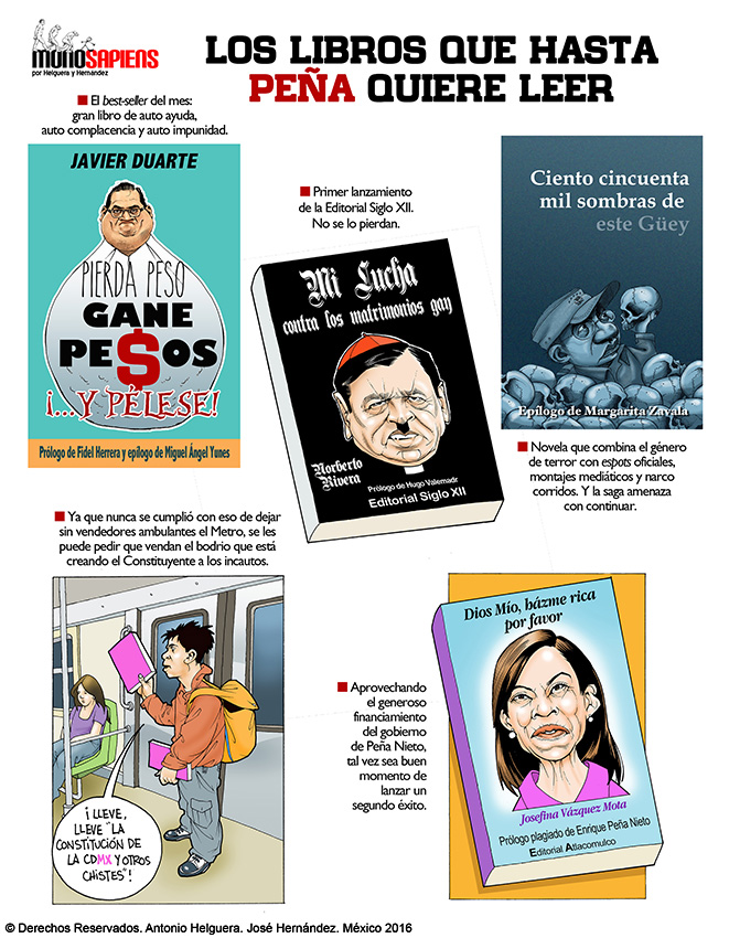 Los libros que hasta Peña quiere leer. Domingo 16 de octubre de 2016